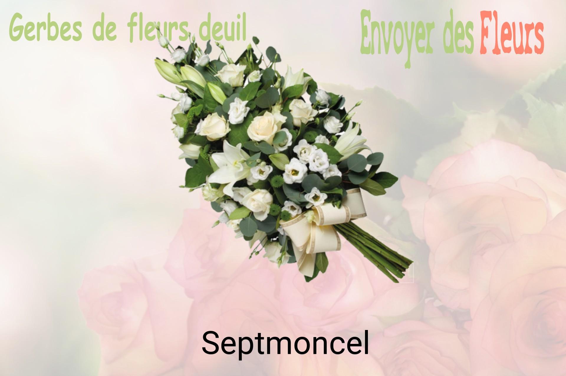 Gerbe de fleurs de deuil livrée à Septmoncel